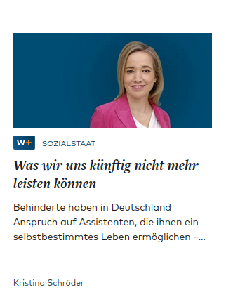 Kristina Schröder - Welt Artikel